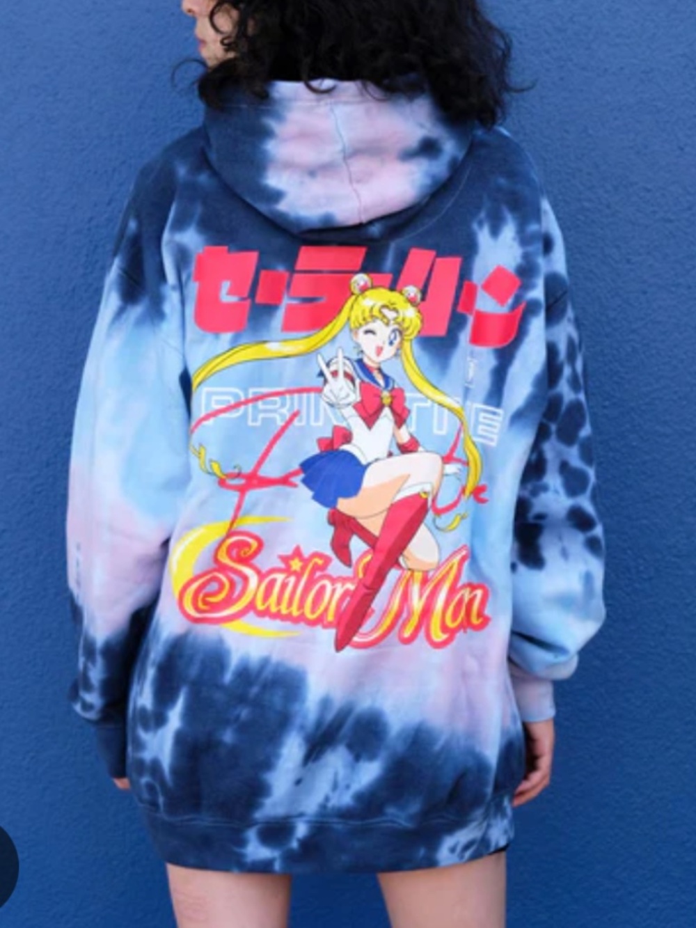 Sailor moon tie dye sweater